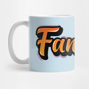 Retro Megical Fantasy Lettering Mug